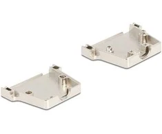 Delock Sub-D Steckergehäuse 50 Pin aus Metall inklusive Steckerverbinder Buchse und Montagematerial