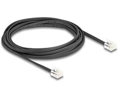 Delock Telefonkabel RJ11 Stecker zu RJ11 Stecker juodas 3 m