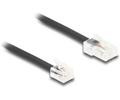 Delock DeLOCK 88037 kabelis telefoniczny 3 m Juodas
