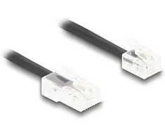 Delock Telefonkabel / Spiralkabel RJ11 Stecker zu RJ45 Stecker juodas 5 m