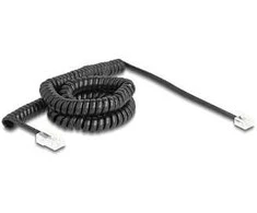 Delock Telefonkabel / Spiralkabel RJ11 Stecker zu RJ45 Stecker juodas 5 m