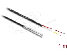Delock Temperaturfühler-Kabelis mit 2 x offene Kabelenden DS18B20 1 m