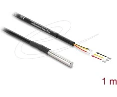 Delock Temperaturfühler-Kabelis mit 3 x offene Kabelenden DS18B20 1 m