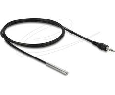 Delock Temperaturfühler-Kabelis mit 3,5 mm 3 Pin Klinkenstecker DS18B20 1 m