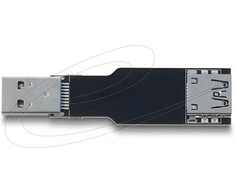 Delock USB 10 Gbps Adapteris USB Typ-A Buchse zu Stecker gerade flach