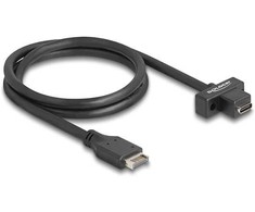 Delock USB 10 Gbps Kabelis Typ-E Key A 20 Pin Stecker zu USB Type-C™ Buchse zum Einbau 70 cm