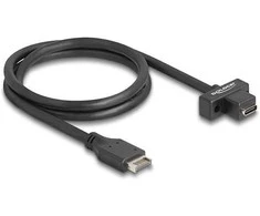 Delock USB 10 Gbps Kabelis Typ-E Key A 20 Pin Stecker zu USB Type-C™ Buchse zum Einbau 70 cm