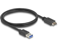 Delock USB 10 Gbps Kabelis USB Typ-E Key A 20 Pin Stecker zu USB Typ-A Stecker 80 cm