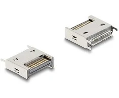 Delock USB 10 Gbps Typ-E Key A 20 Pin Stecker gerade zur SMT Lötmontage