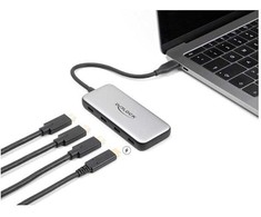 HUB USB Delock DeLOCK USB 10 Gbps USB Type-C Hub with 4 x USB Type-C, USB hub (pilkas)