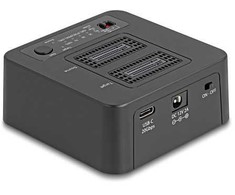 Doko stotelė Delock USB 20 Gbps doko stotelė dla 2 x M.2 NVMe PCIe SSD su funkcija klonowania i usuwania