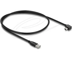 Delock USB 2.0 Kabelis Typ-A Stecker zu Typ Mini-B Stecker rechts gewinkelt 0,5 m