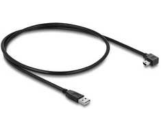 Delock USB 2.0 Kabelis Typ-A Stecker zu Typ Mini-B Stecker rechts gewinkelt 1 m