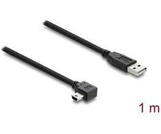 Delock USB 2.0 Kabelis Typ-A Stecker zu Typ Mini-B Stecker rechts gewinkelt 1 m