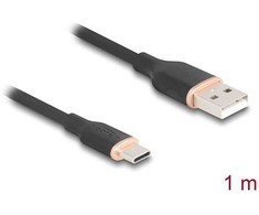 DELOCK USB 2.0 Kabelis USB Typ-A St > USB Typ-C St 1m juodas