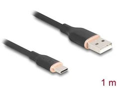 DELOCK USB 2.0 Kabelis USB Typ-A St > USB Typ-C St 1m juodas