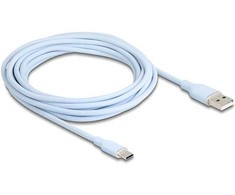 DELOCK USB 2.0 Kabelis USB Typ-A St > USB Typ-C St 4m blau