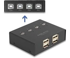 DELOCK USB 2.0 Switch für 4 PC an 4 Geräten