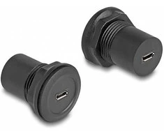 DELOCK USB 2.0 Typ Micro-B zu USB 2.0 Typ Micro-B Einbaubu.