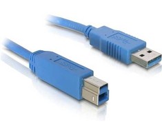 Kabelis USB Delock USB-A - USB-B 1.8 m Mėlyna (82434)
