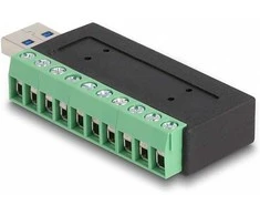 Delock USB 3.2 Gen 1 Typ-A Stecker zu Terminalblock Adapteris