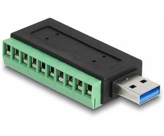 Delock USB 3.2 Gen 1 Typ-A Stecker zu Terminalblock Adapteris