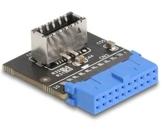 DELOCK USB 5 Gbps Adapteris Pfostenbuchse zu intern USB Typ-E Key A Buchse gewinkelt