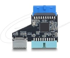 Delock USB 5 Gbps Hub 20 Pin Pfostenbuchse zu 1 x USB 5 Gbps 20 Pin Pfostenstecker und Type-E Key A Buchse