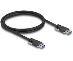 Delock USB 5 Gbps Kabelis Typ-A Stecker zu Typ-A Stecker mit Schraubenabstand 19 mm / M3 Schrauben 1 m juodas