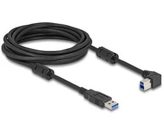 Delock USB 5 Gbps Kabelis Typ-A Stecker zu Typ-B Stecker 90° rechts gewinkelt 5 m