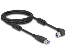 Delock USB 5 Gbps Kabelis Typ-A Stecker zu Typ-B Stecker 90° rechts gewinkelt 2 m