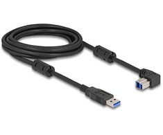 Delock USB 5 Gbps Kabelis Typ-A Stecker zu Typ-B Stecker 90° unten gewinkelt 3 m