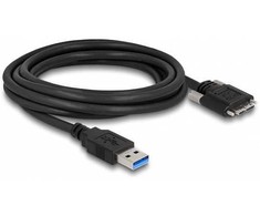 Delock USB 5 Gbps Kabelis Typ-A Stecker zu Typ Micro-B Stecker mit Schrauben 3 m