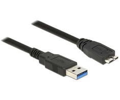 Delock USB 5 Gbps Kabelis Typ-A Stecker zu Typ Micro-B Stecker 1,5 m juodas