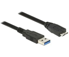 Delock USB 5 Gbps Kabelis Typ-A Stecker zu Typ Micro-B Stecker 1,5 m juodas