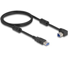 Delock USB 5 Gbps Kabelis Typ-A Stecker zu Typ-B Stecker 90° unten gewinkelt 1 m