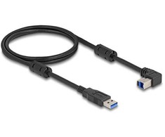 Delock USB 5 Gbps Kabelis Typ-A Stecker zu Typ-B Stecker 90° oben gewinkelt 1 m