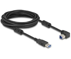 Delock USB 5 Gbps Kabelis Typ-A Stecker zu Typ-B Stecker 90° unten gewinkelt 5 m