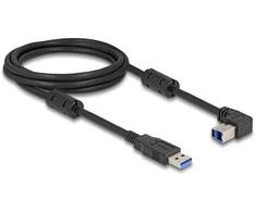 Delock USB 5 Gbps Kabelis Typ-A Stecker zu Typ-B Stecker 90° oben gewinkelt 2 m