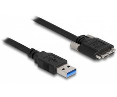 Delock USB 5 Gbps Kabelis Typ-A Stecker zu Typ Micro-B Stecker mit Schrauben 0,5 m
