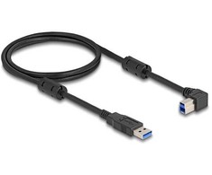 Delock USB 5 Gbps Kabelis Typ-A Stecker zu Typ-B Stecker 90° rechts gewinkelt 1 m