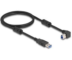 Delock USB 5 Gbps Kabelis Typ-A Stecker zu Typ-B Stecker 90° rechts gewinkelt 1 m
