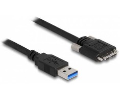 Delock USB 5 Gbps Kabelis Typ-A Stecker zu Typ Micro-B Stecker mit Schrauben 1 m