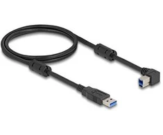 Delock USB 5 Gbps Kabelis Typ-A Stecker zu Typ-B Stecker 90° links gewinkelt 1 m