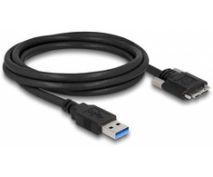 Delock USB 5 Gbps Kabelis Typ-A Stecker zu Typ Micro-B Stecker mit Schrauben 2 m