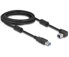 Delock USB 5 Gbps Kabelis Typ-A Stecker zu Typ-B Stecker 90° oben gewinkelt 3 m