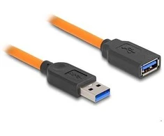 DELOCK USB 5 Gbps Kabelis USB Typ-A Stecker zu USB Typ-A Buchse fur Tethered Shooting 1m oranžinis