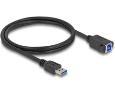 Delock USB 5 Gbps Kabelis USB Typ-A Stecker zu USB Typ-B Buchse zum Einbau 1 m juodas