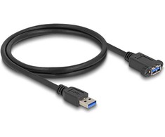 Delock USB 5 Gbps Kabelis USB Typ-A Stecker zu USB Typ-A Buchse zum Einbau 1 m juodas