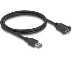 Delock USB 5 Gbps Kabelis USB Typ-A Stecker zu USB Typ-A Buchse zum Einbau 1 m juodas